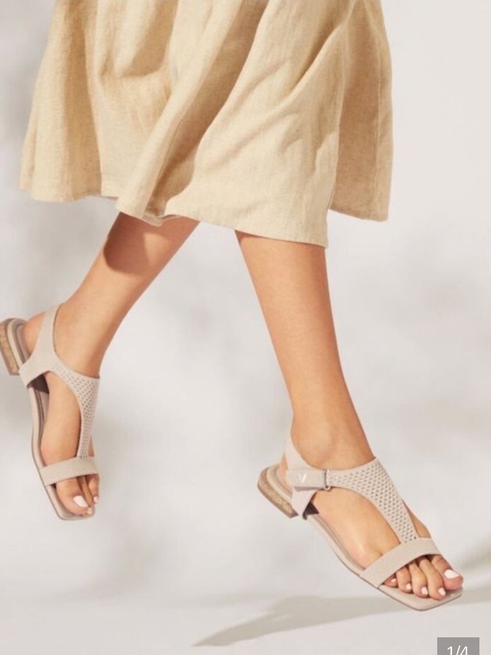 Vivaia Mia Square-Toe Adjustable Sandal size 42 /US 10.5